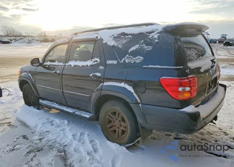 2004 Toyota Sequoia Limited from USA, damaged, VIN 5TDBT48A54S206325